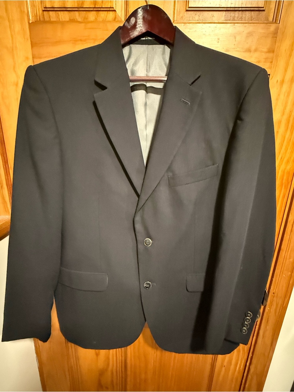Pronto Uomo Men's Sport Coat Blazer Two Button Navy 44R